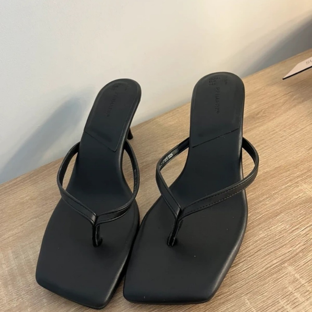 Primark Elegant Black Strappy Heels